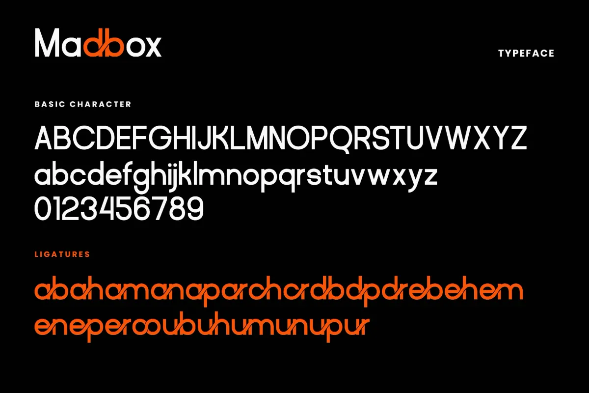 Madbox – Modern Ligature Sans Serif Font