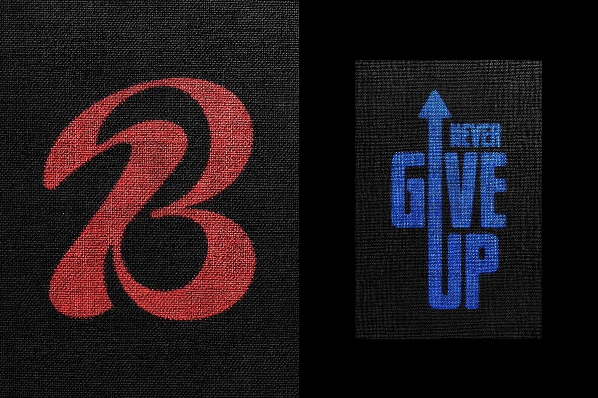 Fabric Printing Text Effect