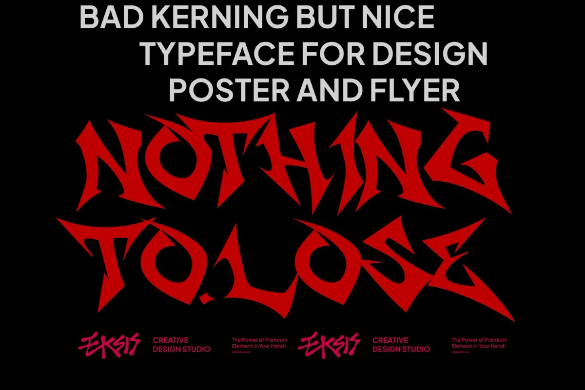 Nuse - Sharp Display Font