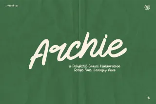 Archie Handwritten Script Font