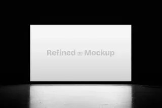 Horizontal Lightbox Screen Mockup