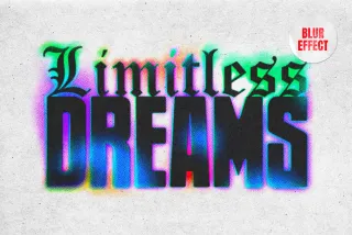 Color Blur Text & Logo Effect