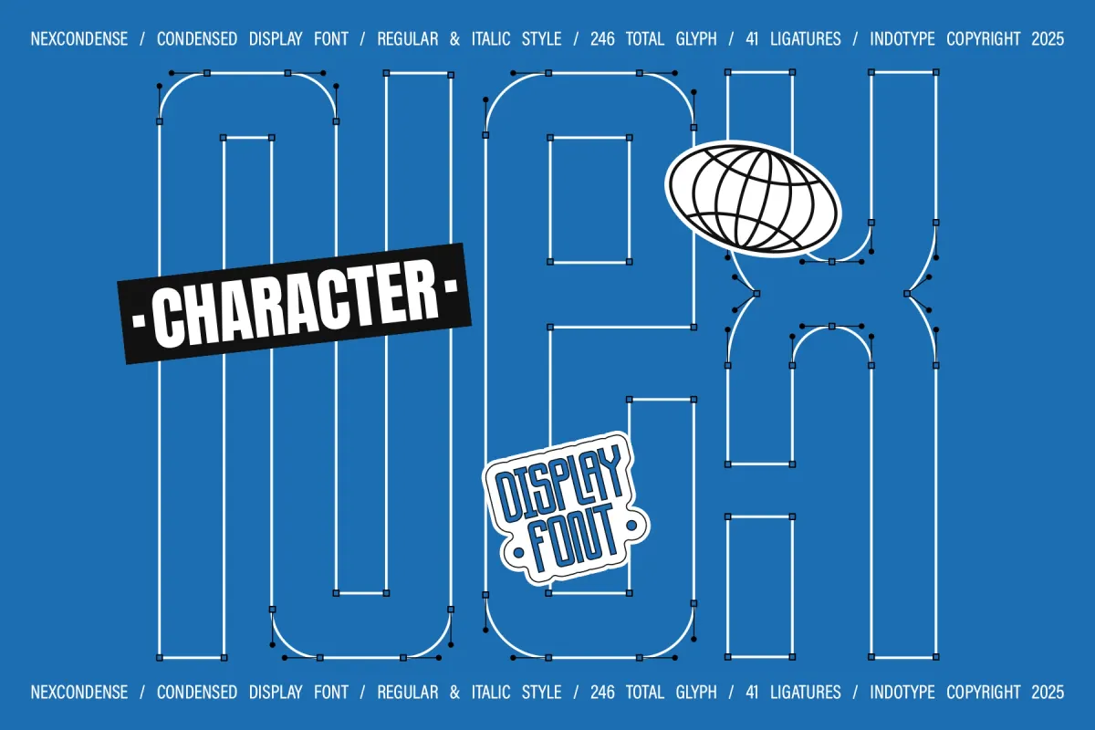 NexCondense - Condensed Display Font