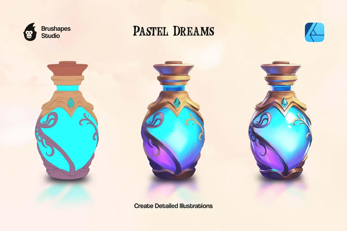 Pastel Dreams Affinity Brushes