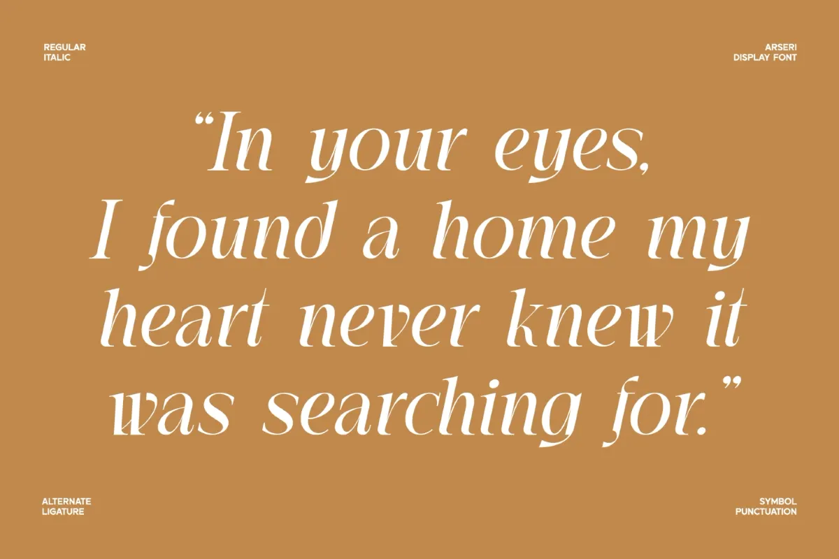 Arseri - Luxury Serif Display Font