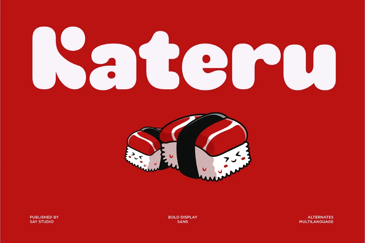 Kateru - Bold Rounded Sans Serif Font