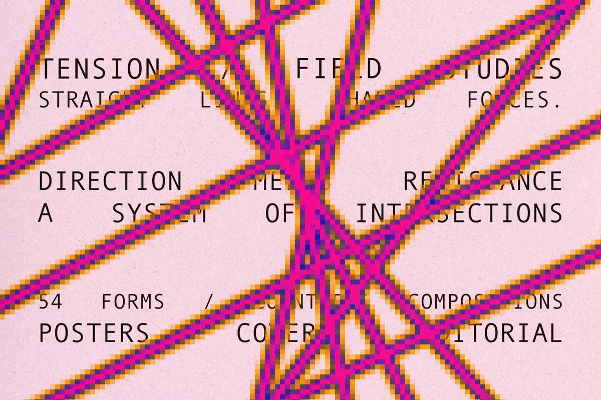 Twisted Grid. Abstract Geometric Vector Elements