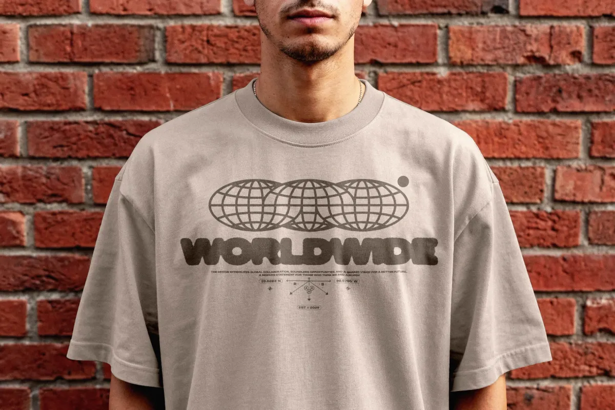 Brick Wall T-Shirt Mockup