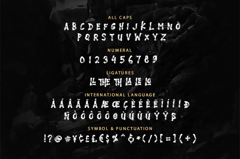 The Rock Brush Font