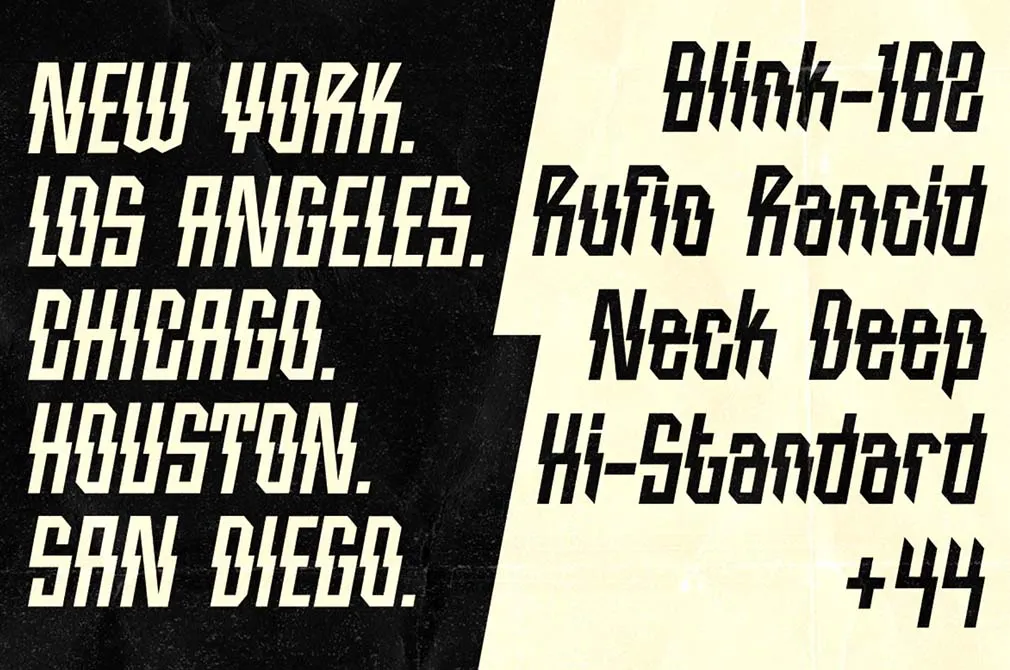 Iron Thunder Display Font