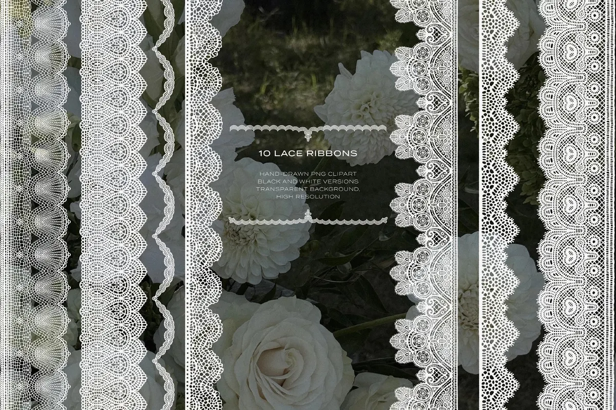 Lace & Grace: Hand-Drawn Clipart