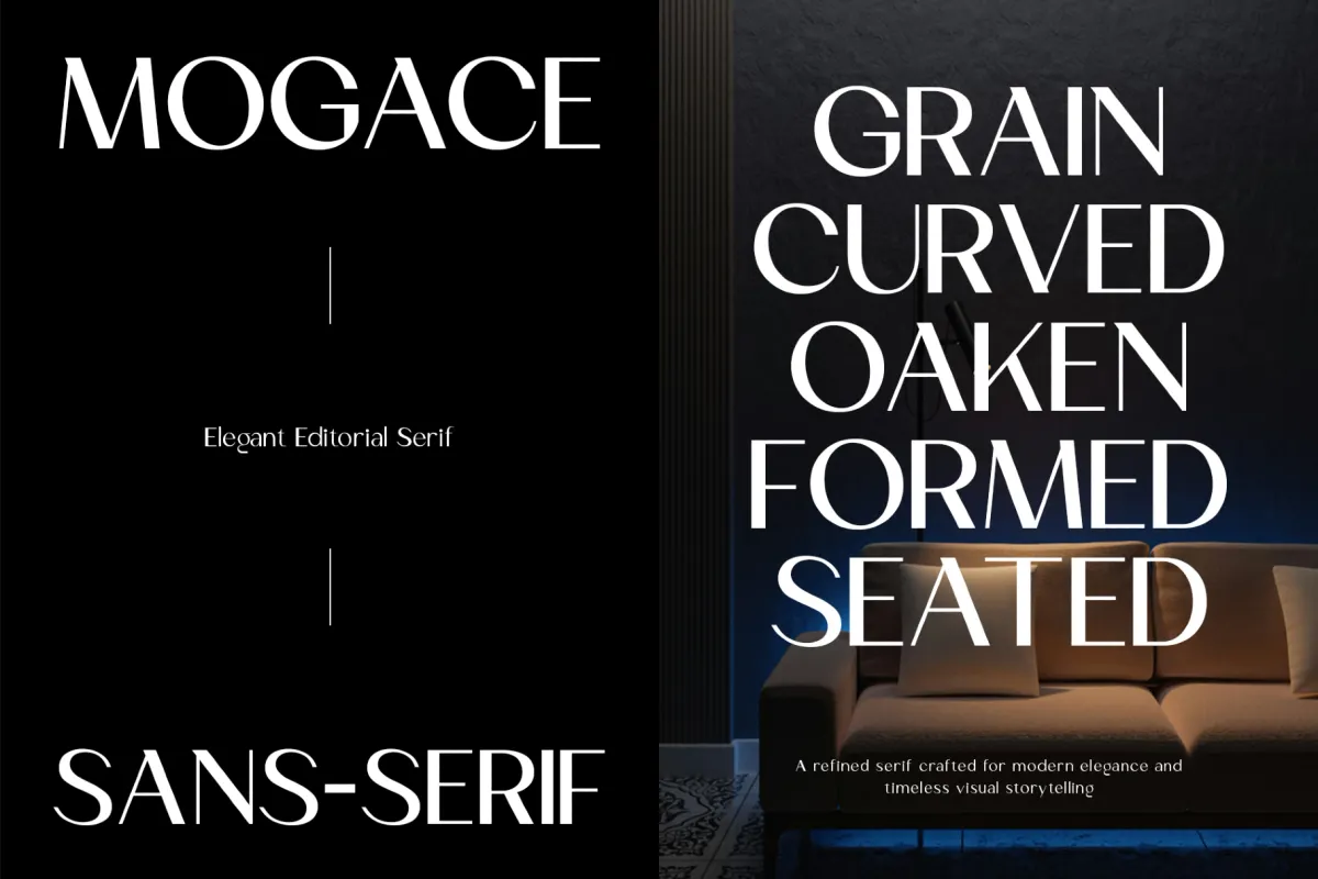 Mogace – Elegant Editorial Sans Serif Font