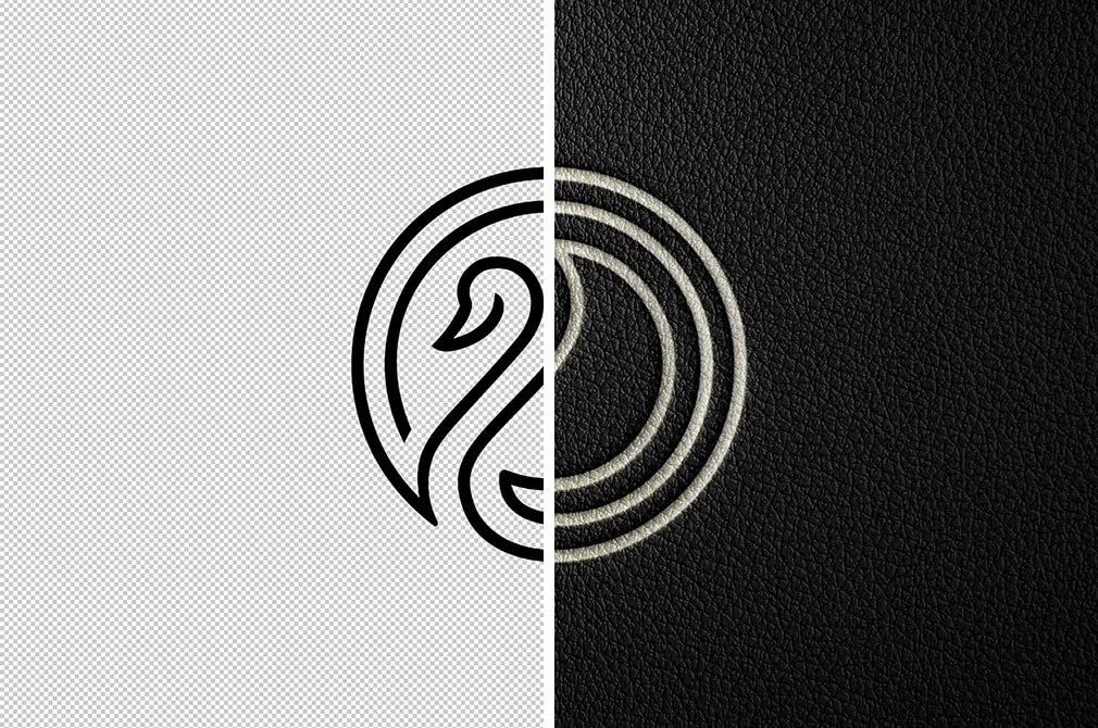 Debossed Foil Logo Mockup