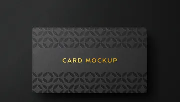 Deluxe Card Logo Mockup