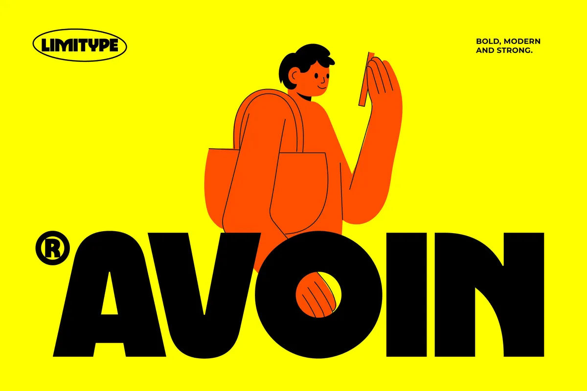 Avoin - Bold Rounded Display Font