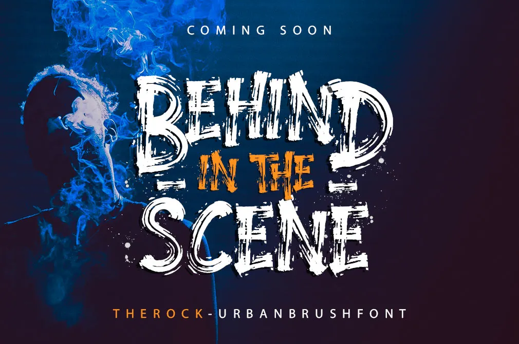 The Rock Brush Font