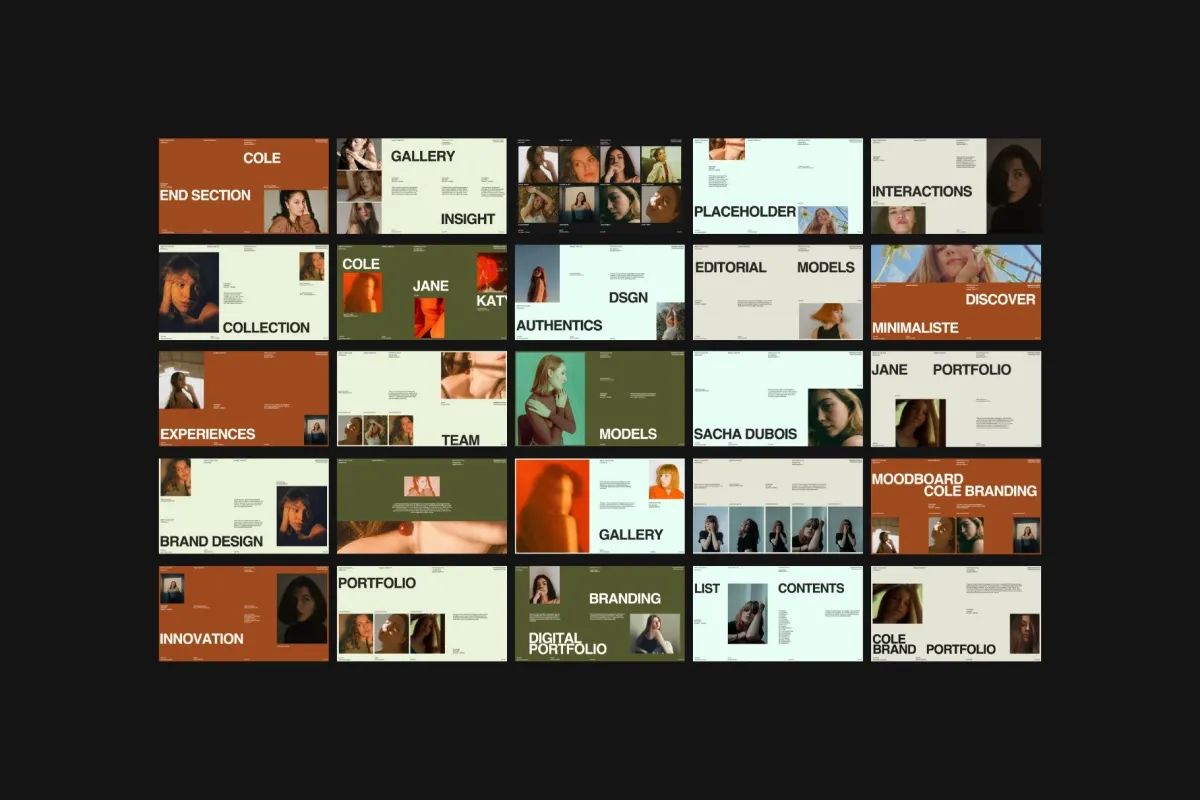 Cole - Brand Portfolio Google Slides Template