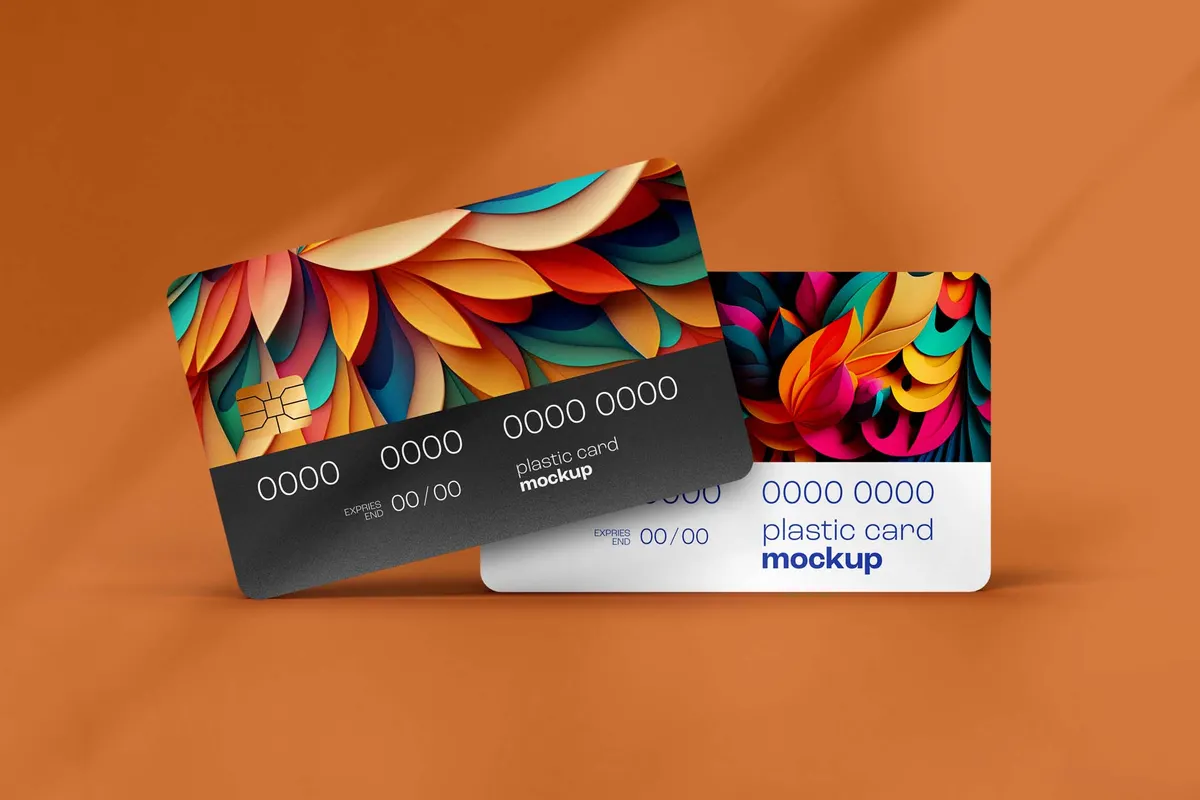 Realistic Plastic Card Mockup