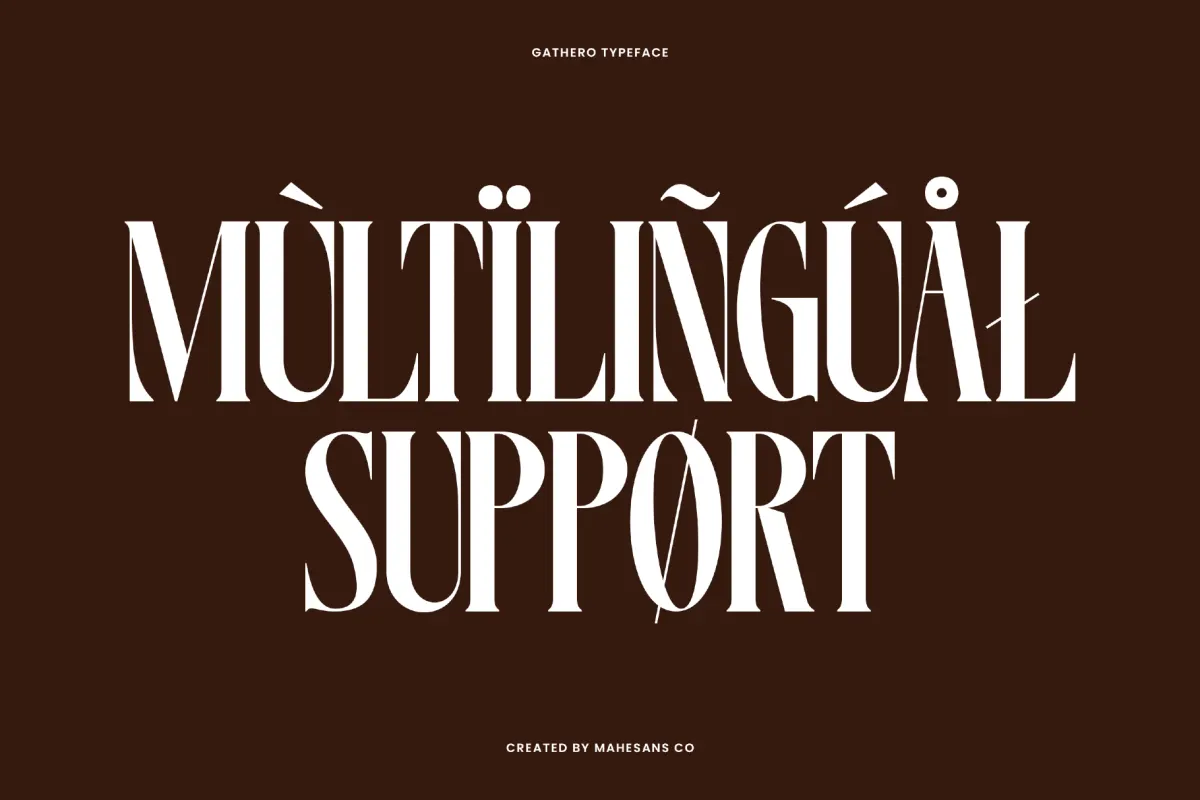 Gathero – Luxury Display Serif Font