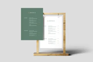 Table Menu Mockups