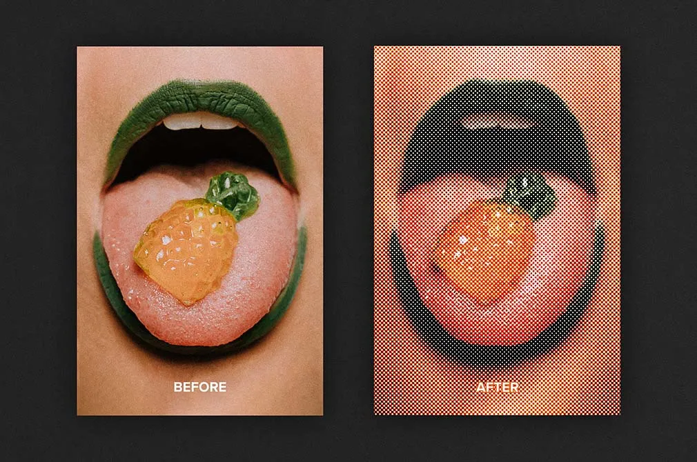 Halftone Poster Effect