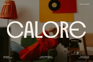 Calore - Retro Art Deco Display Font