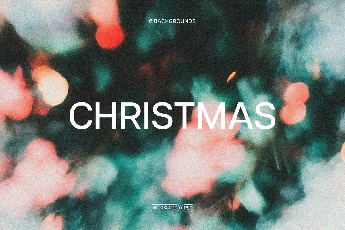 Blurred Christmas Light Smudge Texture