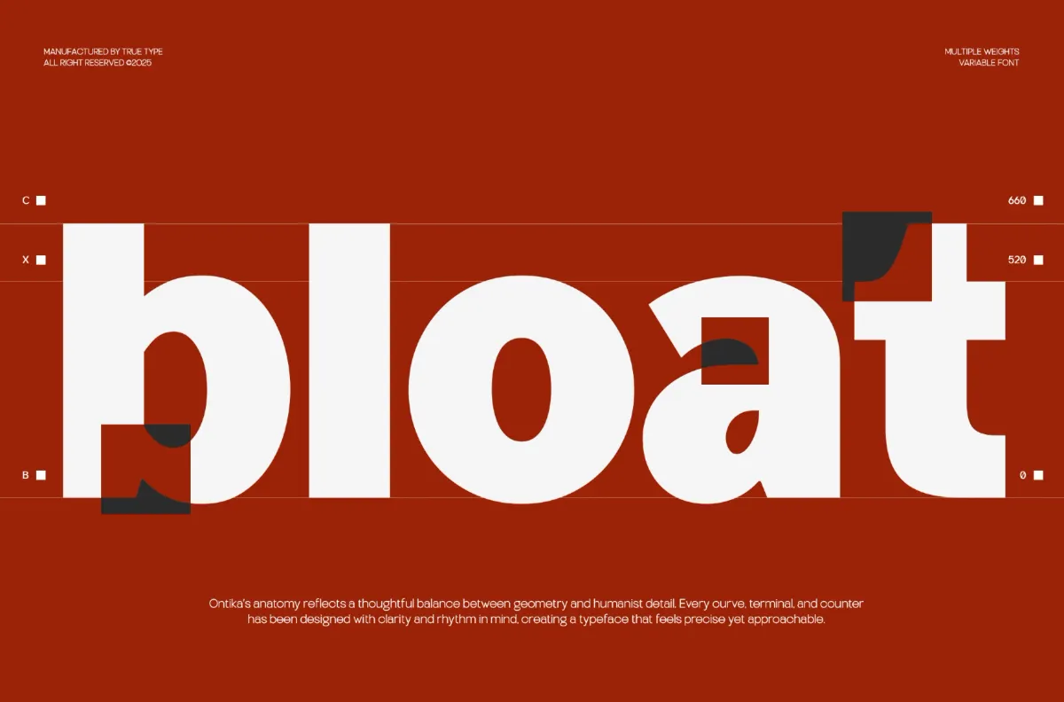 TRT Ontika - Variable Sans Serif Font