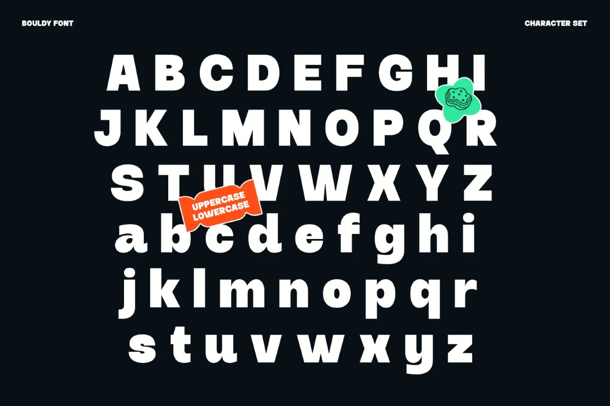Bouldy - Bold Sans Serif Font