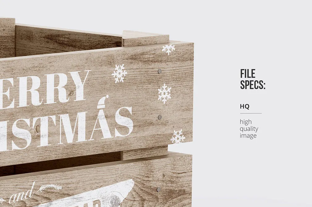 Christmas Box Mockup