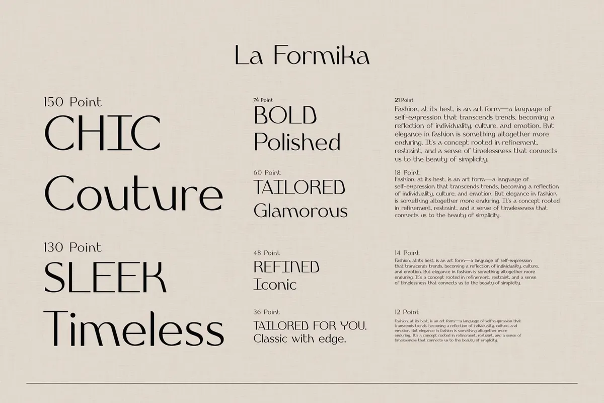 La Formika - Stylish Typeface
