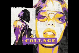Papier Mache Collage Poster Effect
