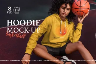 Sports Hoodie Mockup Set