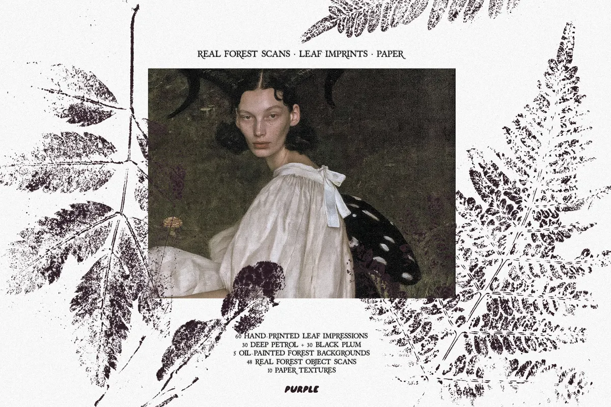 Underprint: Forest Collage Material Kit