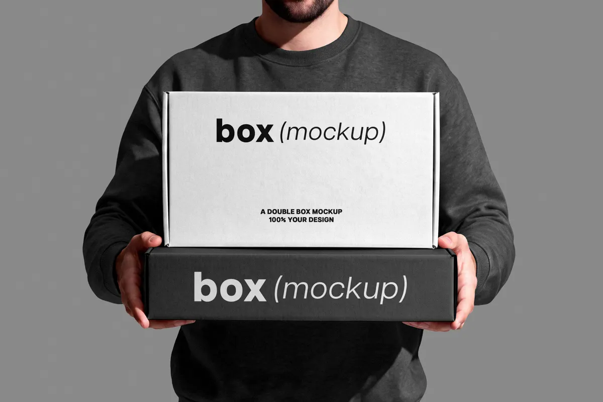 Cardboard Boxes Mockup