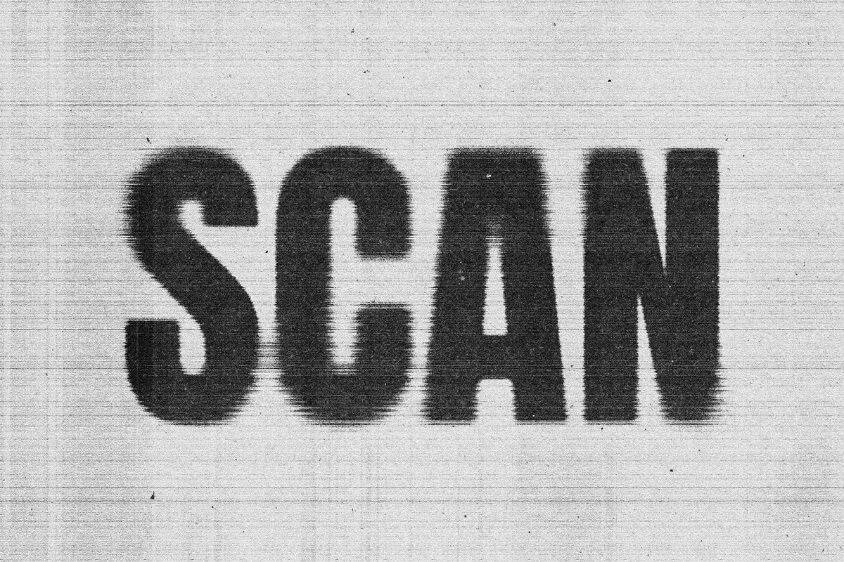 Mad Scanner Text Effect