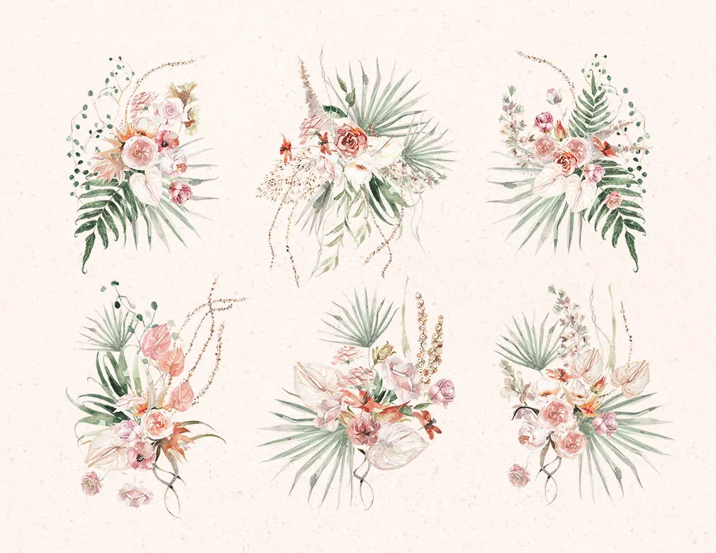 Paradise Garden Watercolor Set