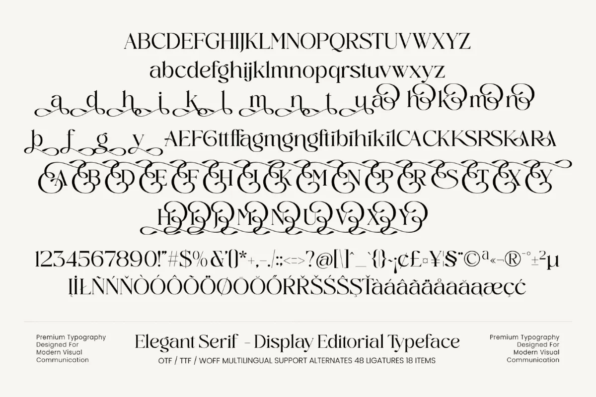 Midnight Cafe Society - Elegant Serif Font