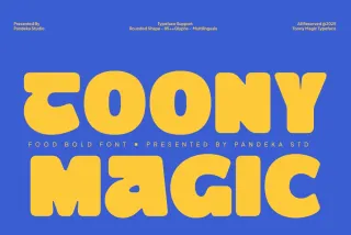 Toony Magic - Cartoon Bold Font