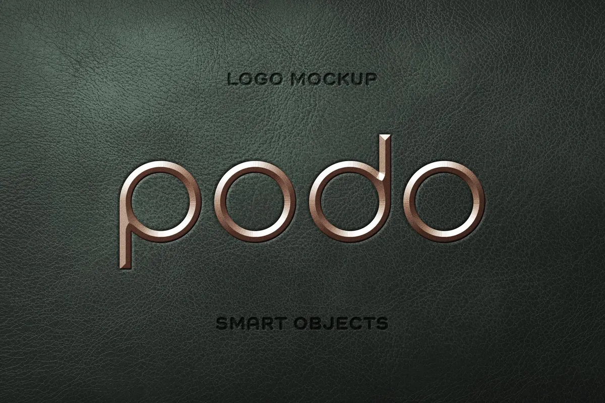 Metal Engraving Text & Logo Mockup