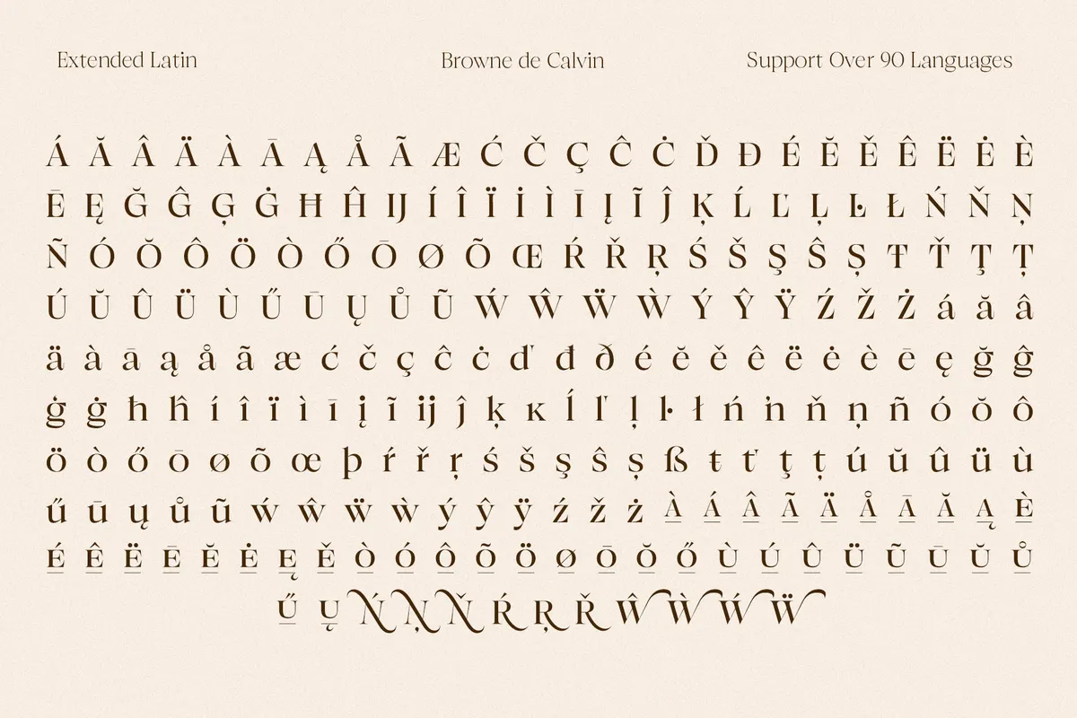 Browne de Calvin - Luxury Serif Display Font