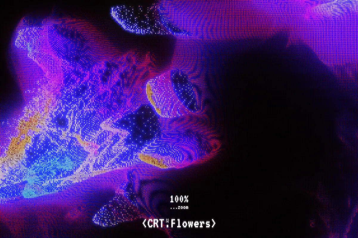 CRT Flowers Overlays