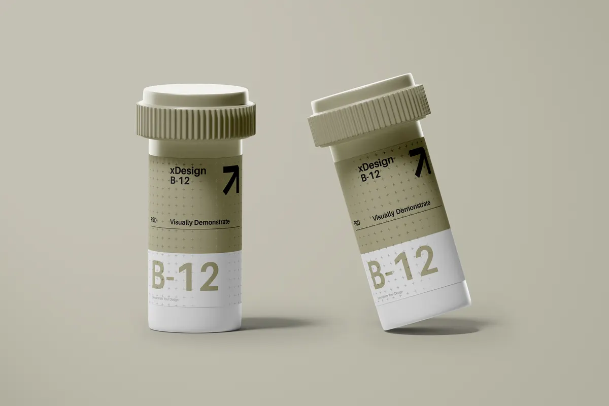 Pill Bottle Mockup