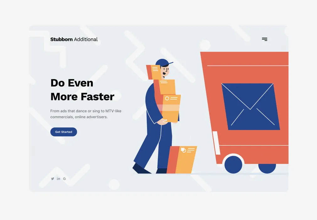 Unruly Landing Page Illustrations