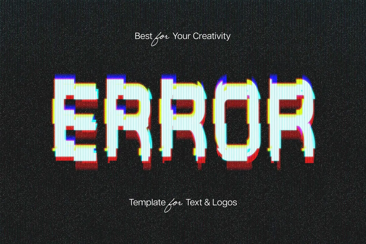 VHS Text Effect