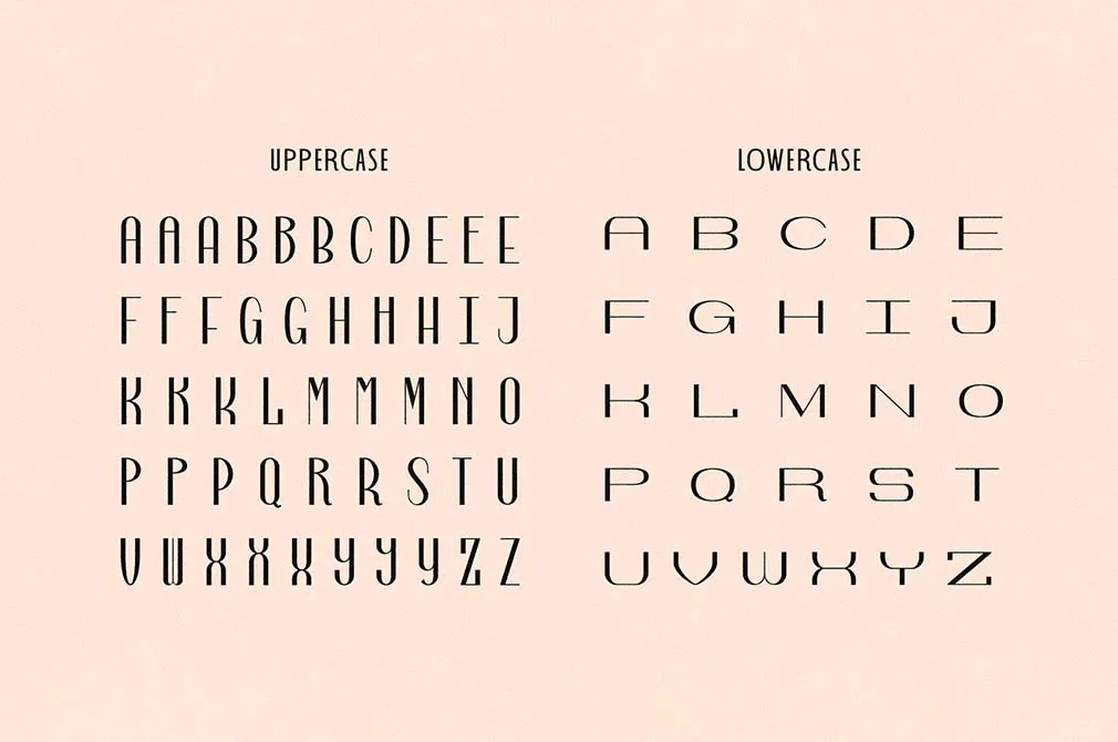 Art Deco Monogram Font