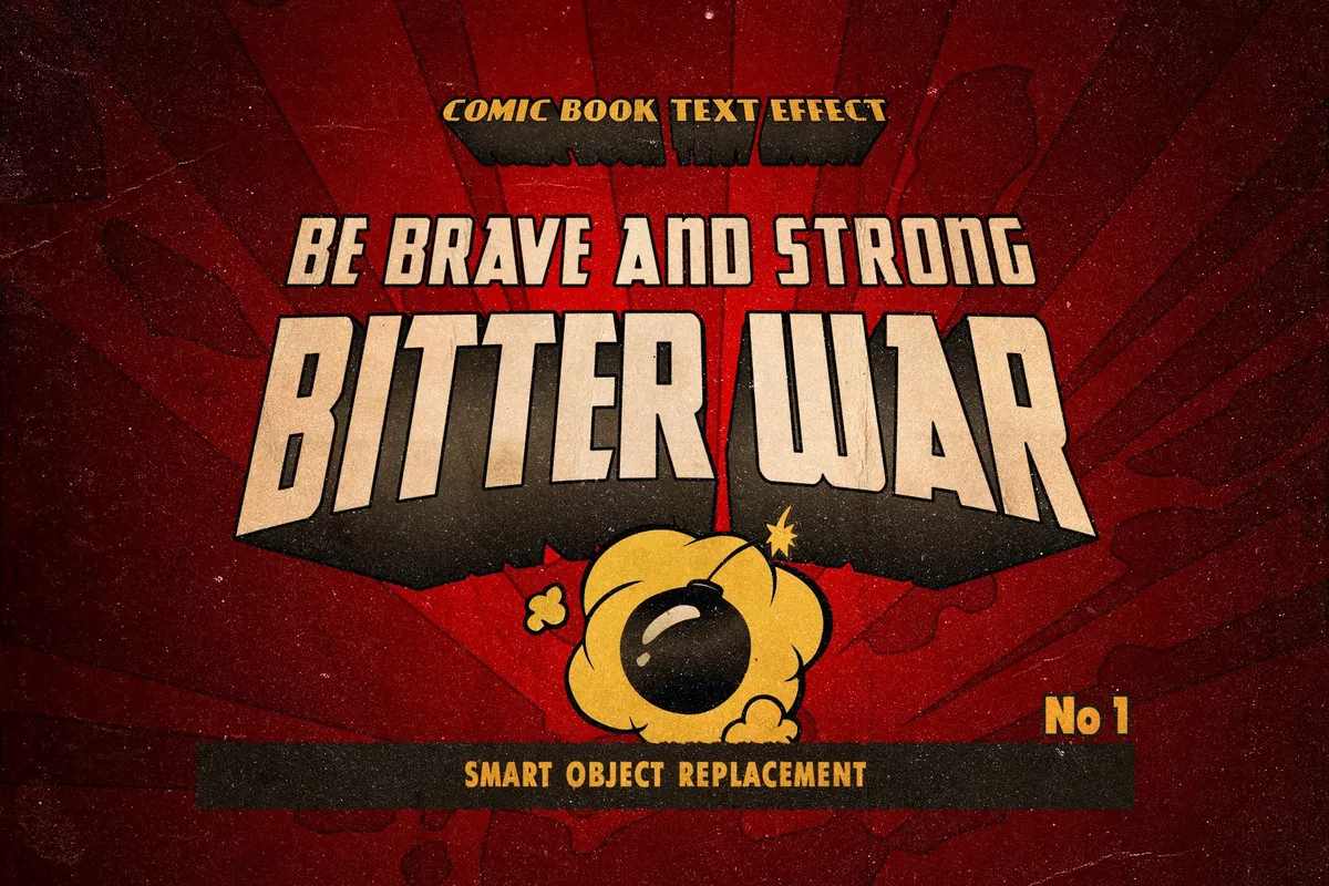 Vintage Comics Text Effects
