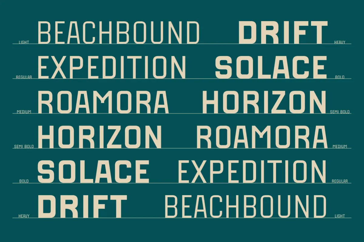 SFC Rimowa - Geometric Sans Font Family
