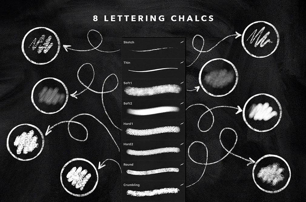 Chalk Procreate Brushes