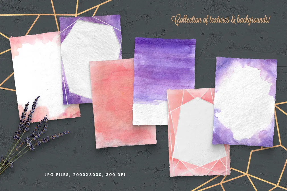 Peach and Purple Artistic Toolkit
